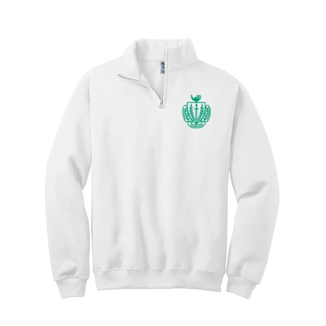 NPC Embroidered Crest Quarter-Zip Sweatshirt