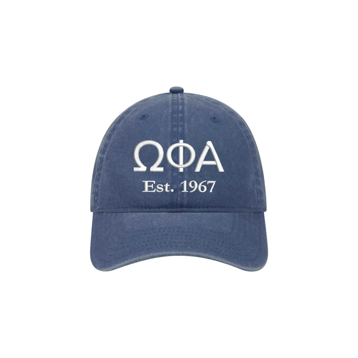 Omega Phi Alpha Beach Washed Hat 1