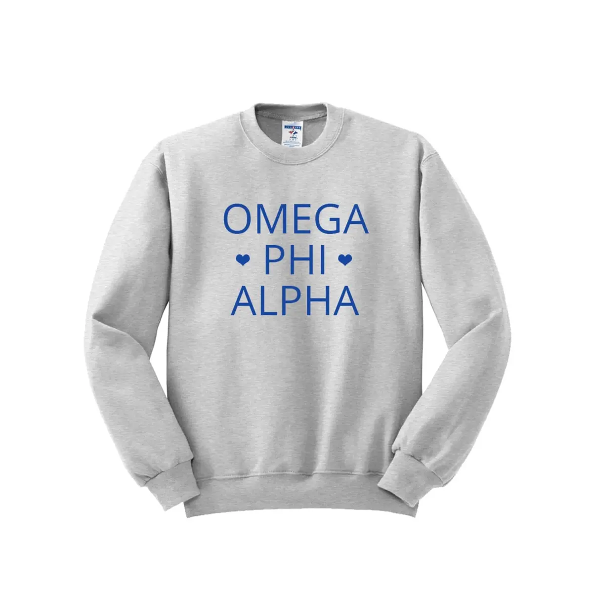 Omega Phi Alpha Crewneck Sweatshirt - Ophia Hearts Logo 1