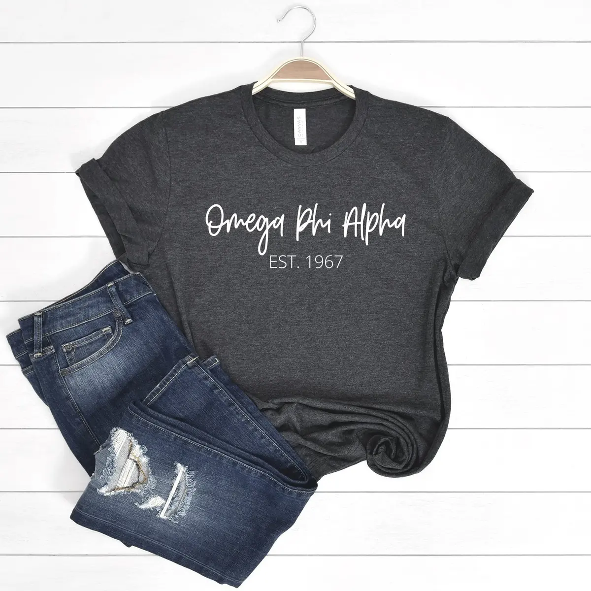 Omega Phi Alpha Short Sleeve T-Shirt - Golden Tee 1