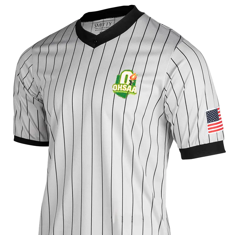 Ohio Ohsaa Logo Dye Sublimated Grey Wrestling Shirts 1