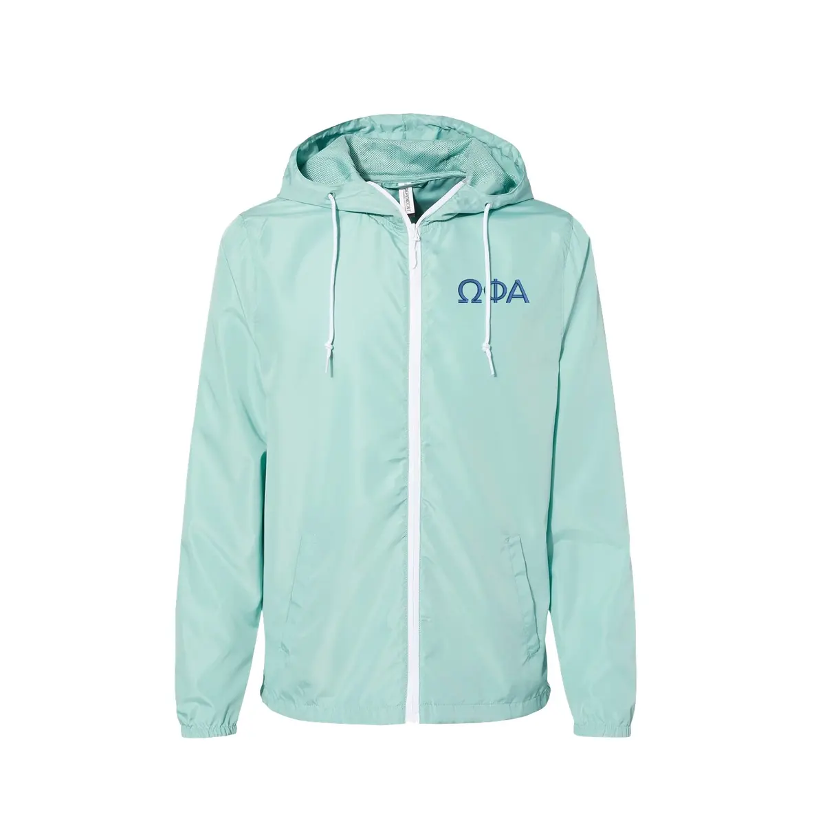 Omega Phi Alpha Windbreaker Full Zip Jacket 1