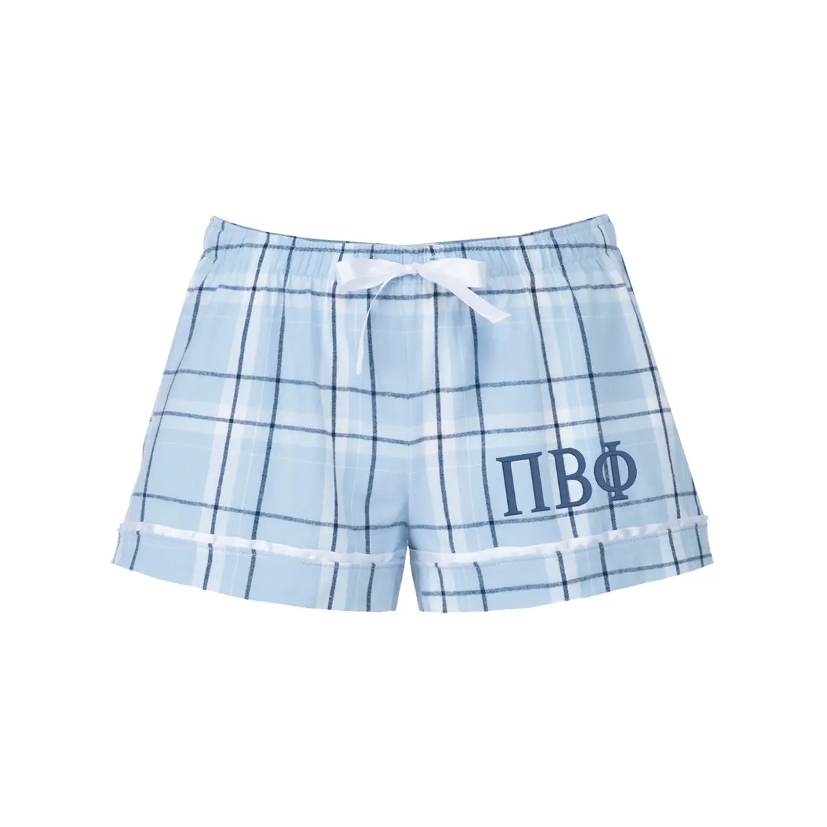 Pi Beta Phi Comfort-Fit Flannel Boxer Shorts