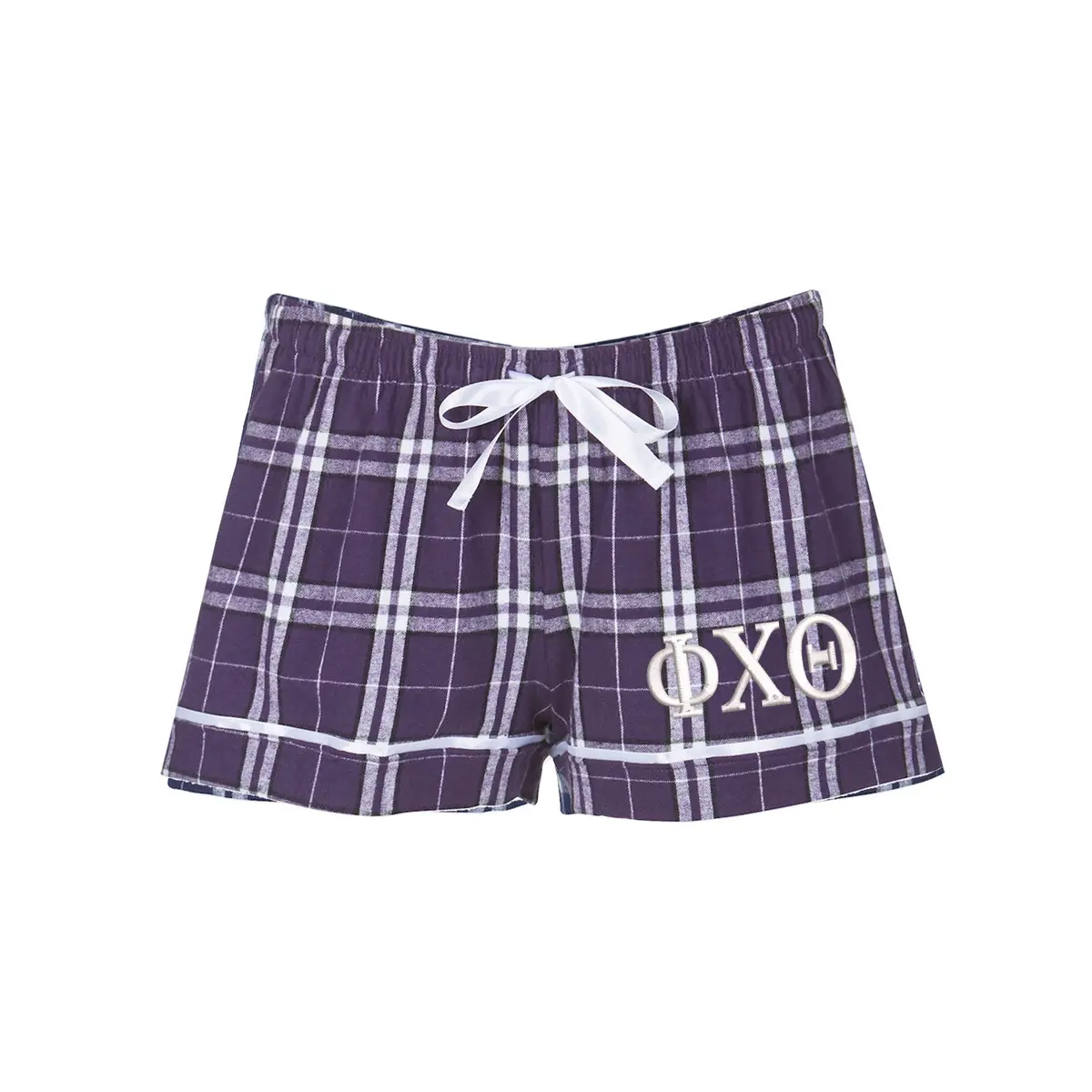 Phi Chi Theta Flannel Boxer Shorts 1