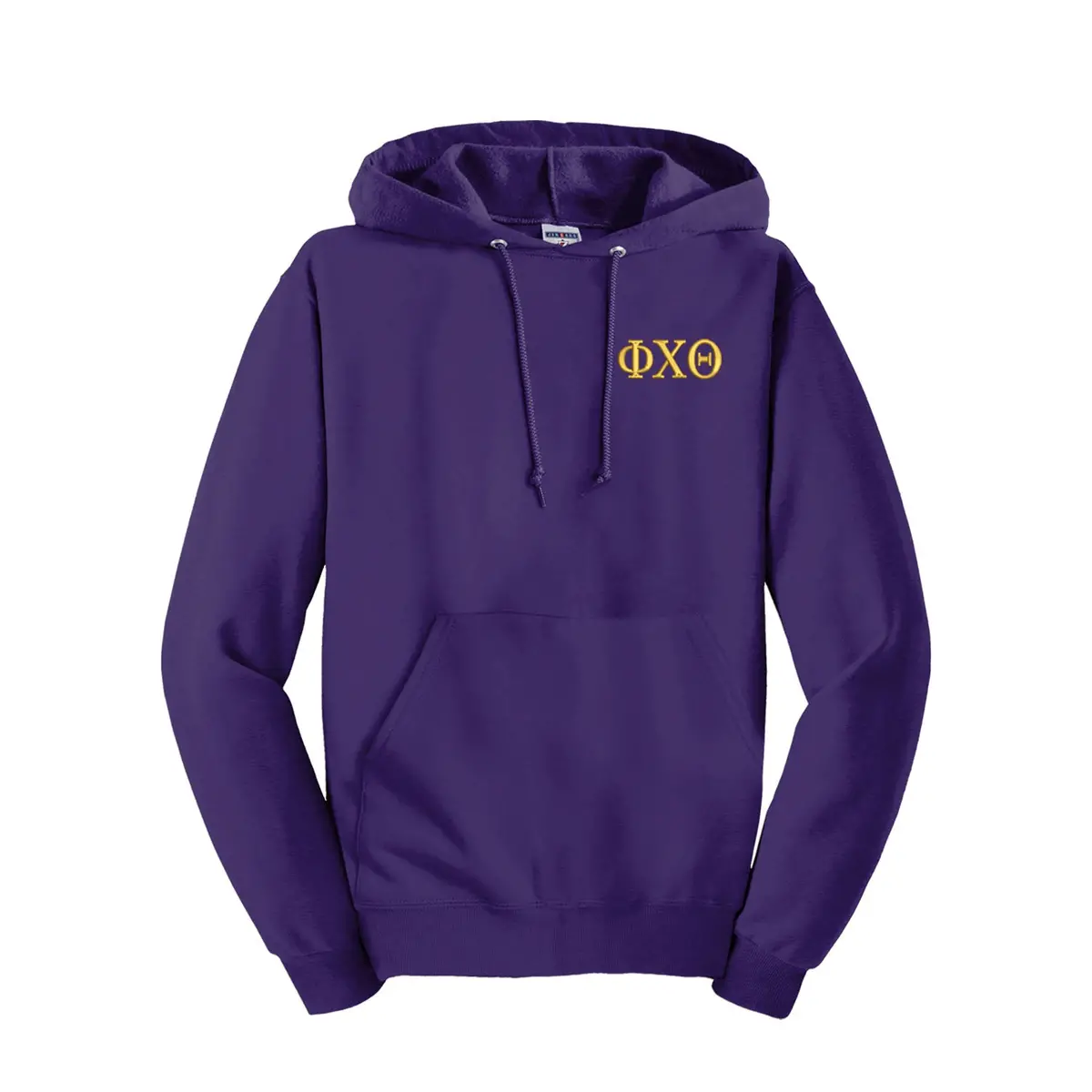 Phi Chi Theta Embroidered Hooded Pullover 1