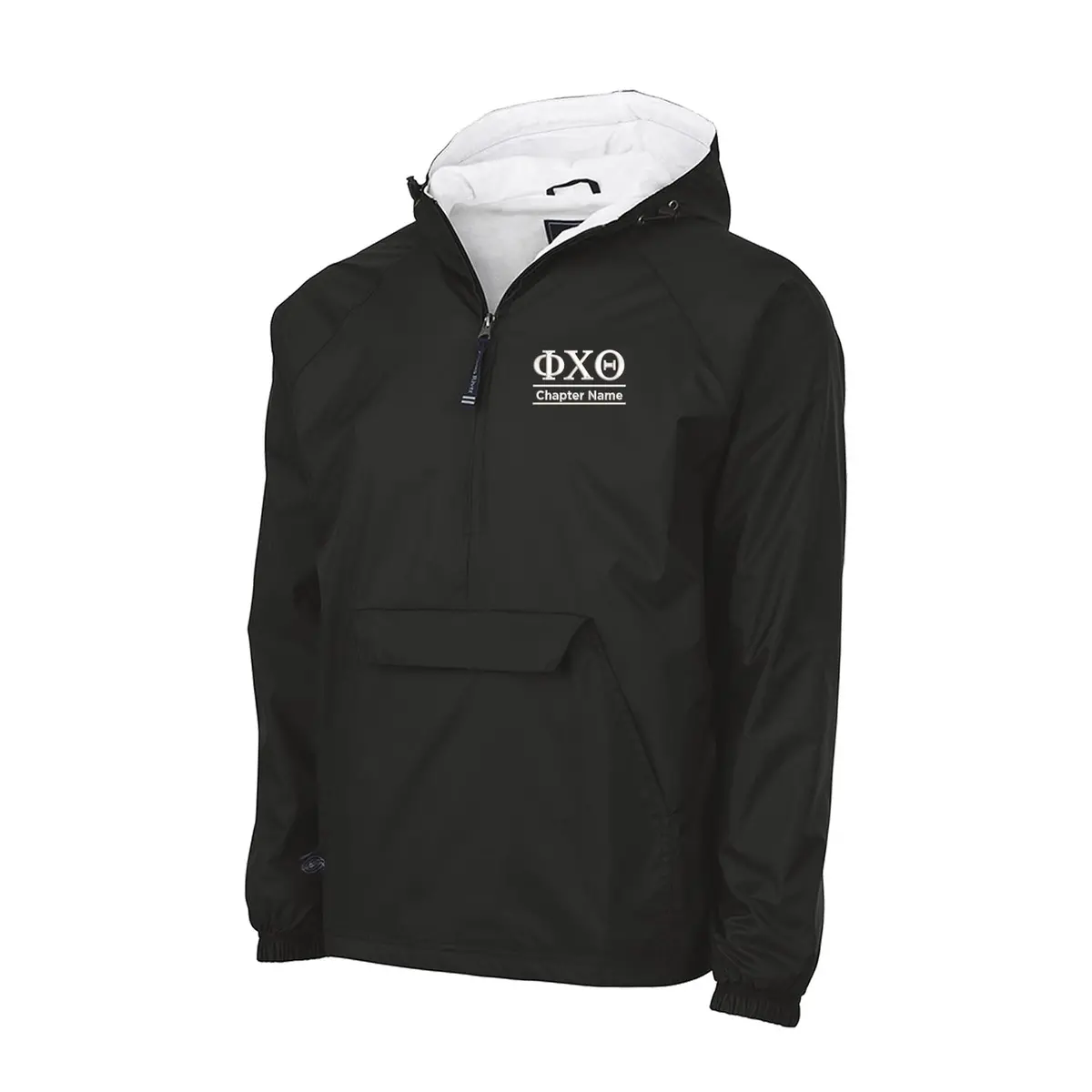 Phi Chi Theta Flannel Lined Windbreaker - Custom Chapter 1