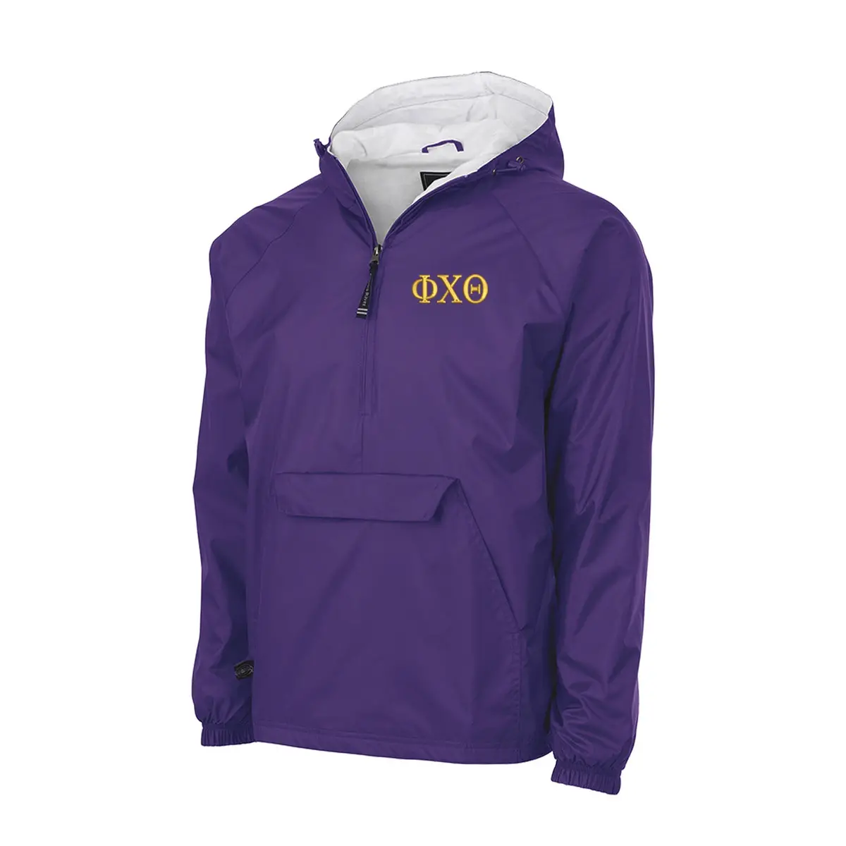 Phi Chi Theta Flannel Lined Windbreaker 1