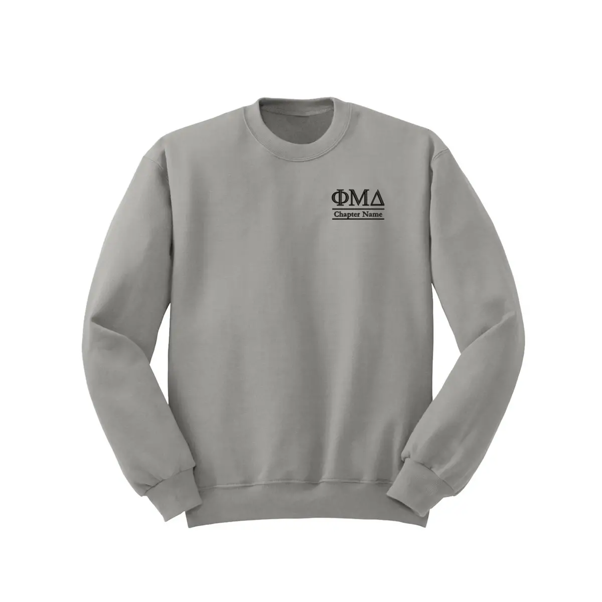 Phi Mu Delta Embroidered Crewneck - Chapter Name 1