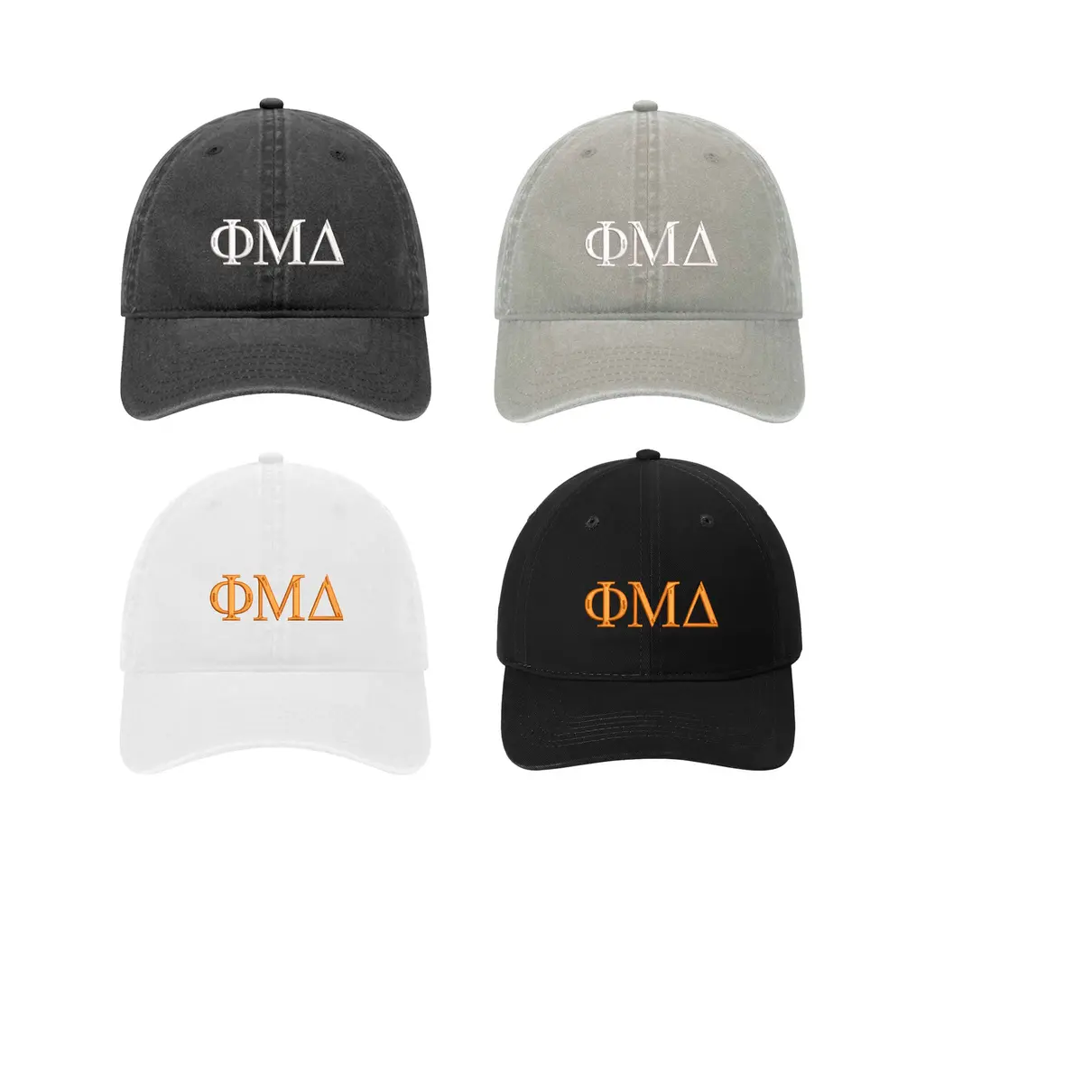 Phi Mu Delta Relaxed Fit Hat - Letters 1