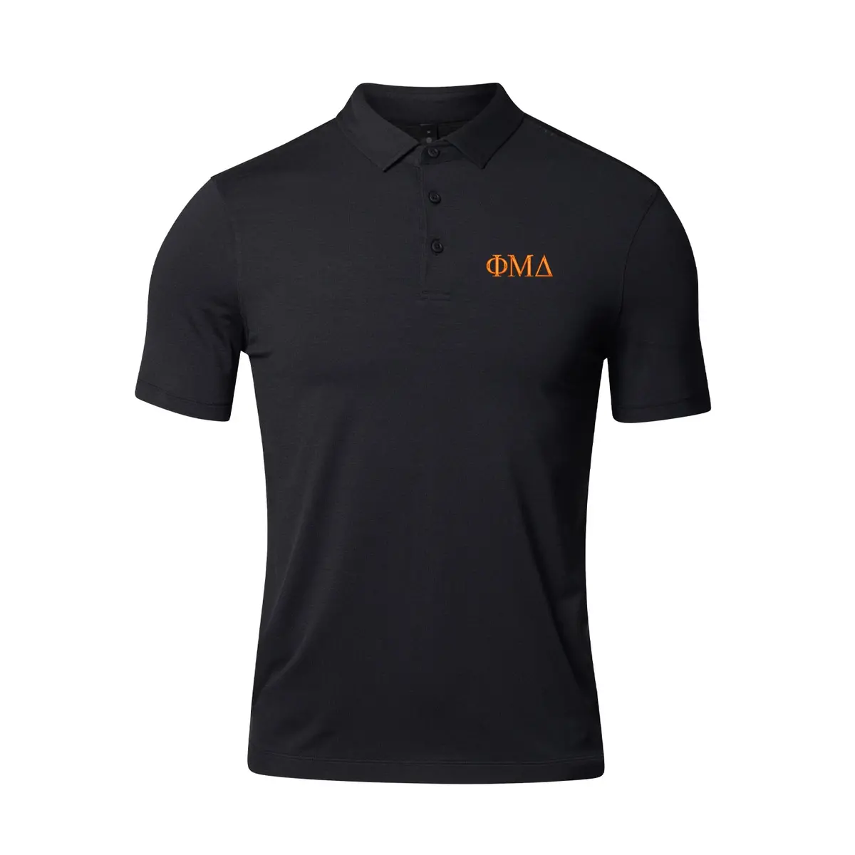 Phi Mu Delta Lululemon Evolution Short-Sleeve Polo - Black 1