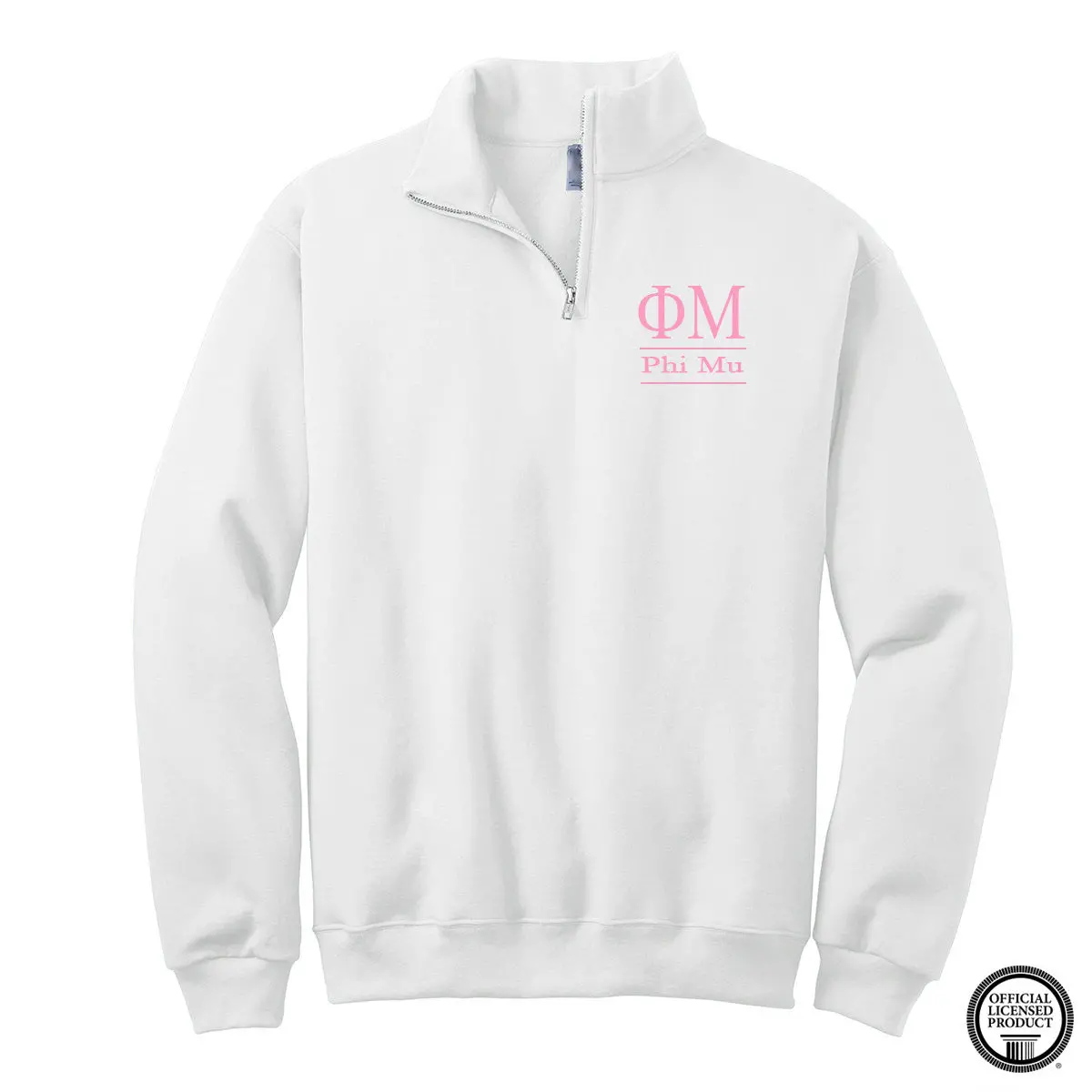 Phi Mu Quarter Zip Pullover 1