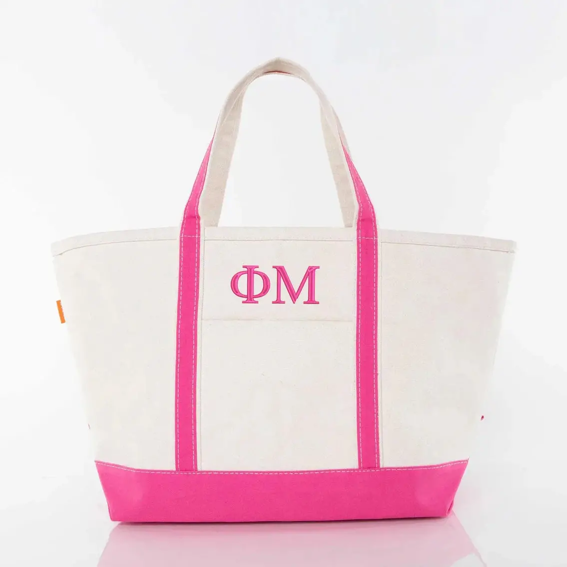 Phi Mu Large Canvas Tote Bag 1