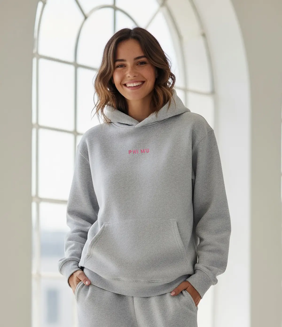 Phi Mu Fave Fit Hoodie - Wordmark 1