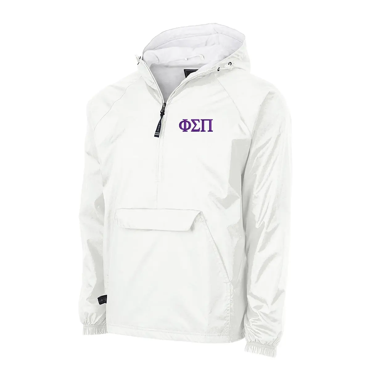 Phi Sigma Pi Flannel Lined Windbreaker  - Letters 1