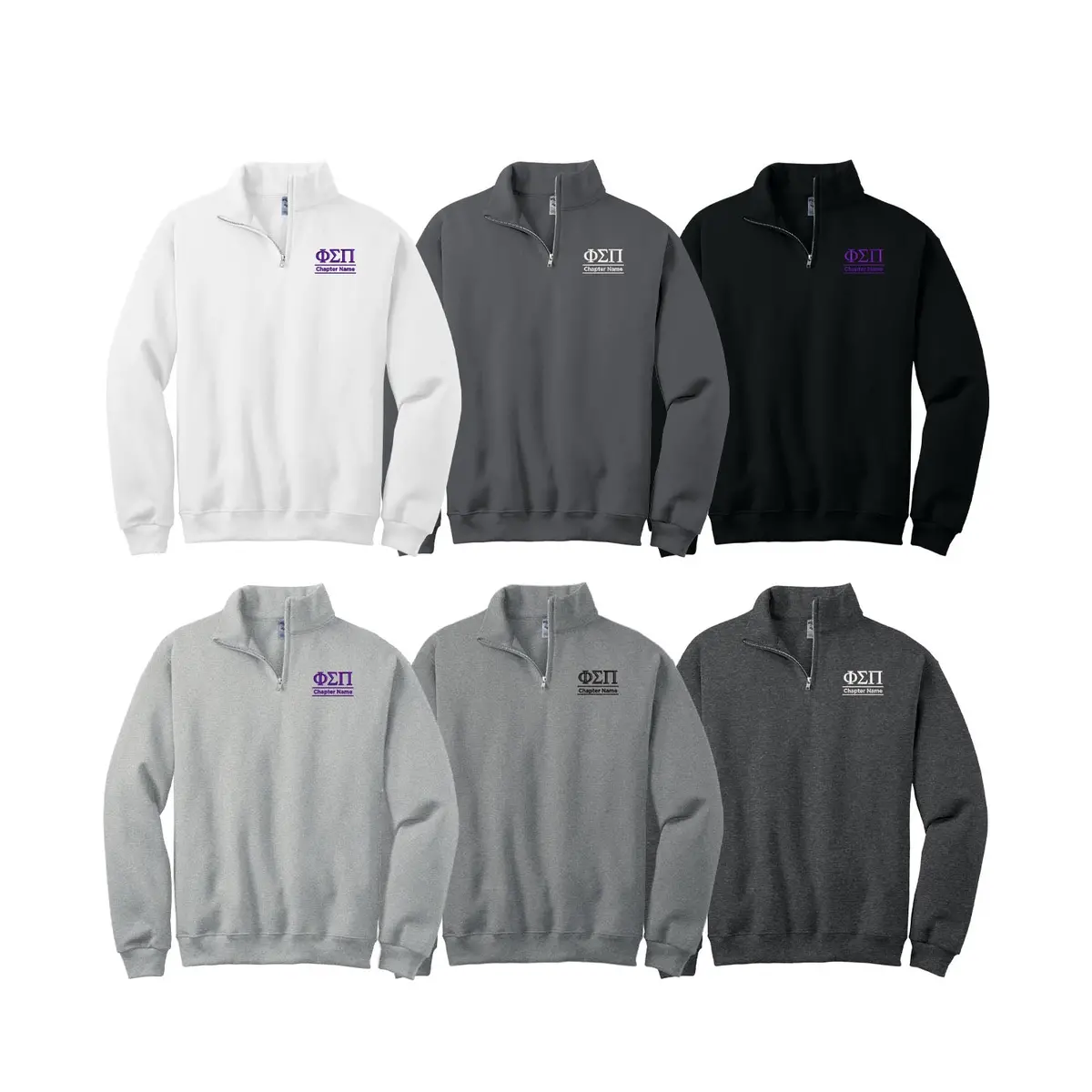 Phi Sigma Pi Quarter Zip - Chapter Name 2