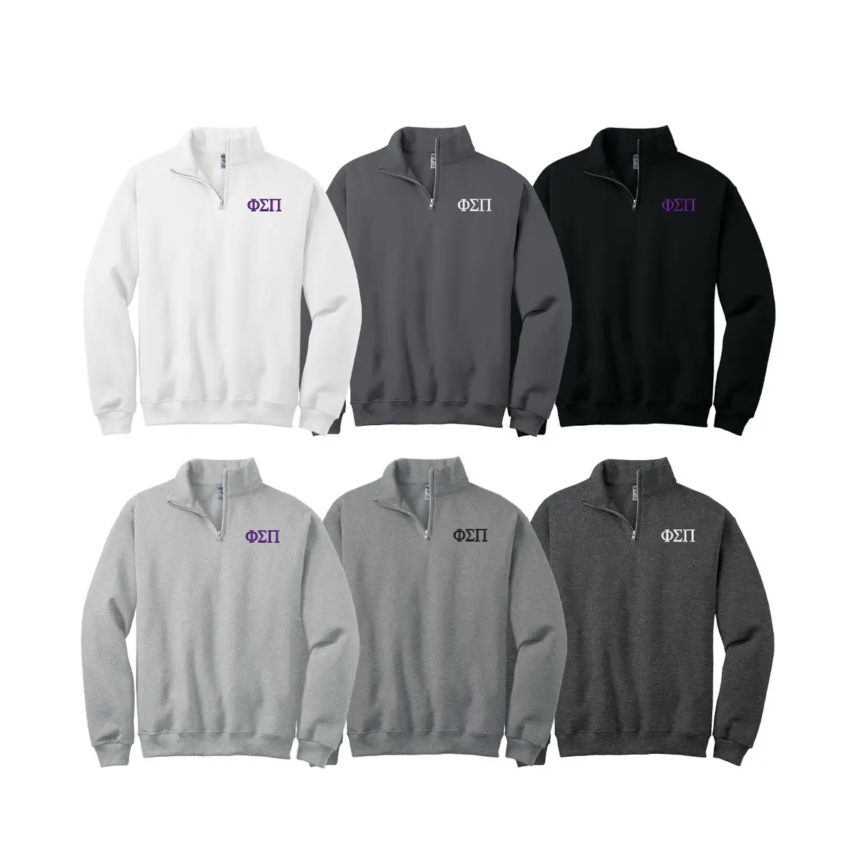 Phi Sigma Pi Quarter Zip - Letters 2