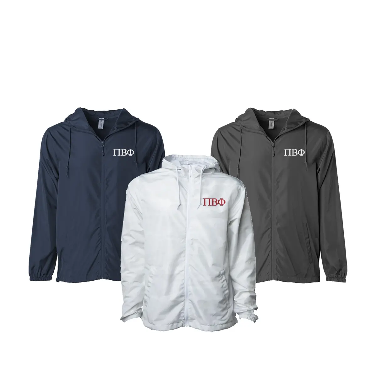 Pi Beta Phi Windbreaker Jacket - Letters 1