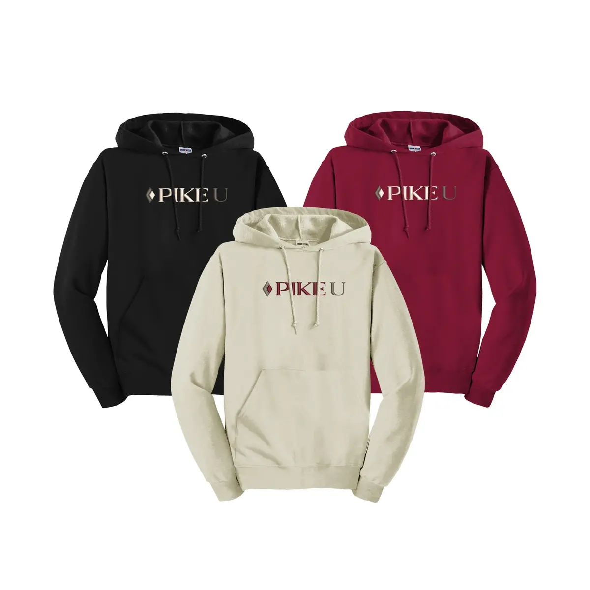 Pike U Hooded Sweatshirt - Embroidered Logo 2