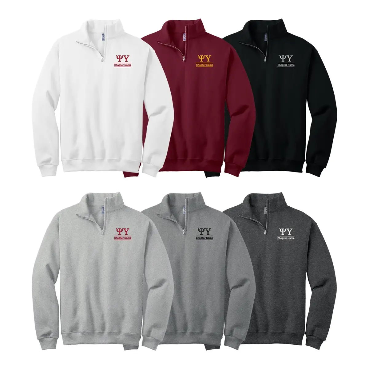 Psi Upsilon Quarter Zip - Chapter Name 2
