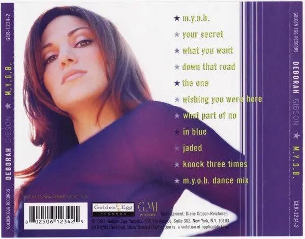 Debbie Gibson - M.Y.O.B Cd - Used 2