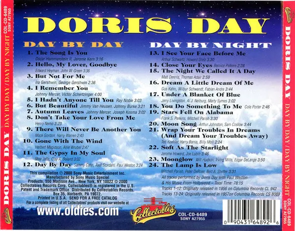 Doris Day - Day By Day / Day By Night (2 Albums On 1 Cd) Used 2