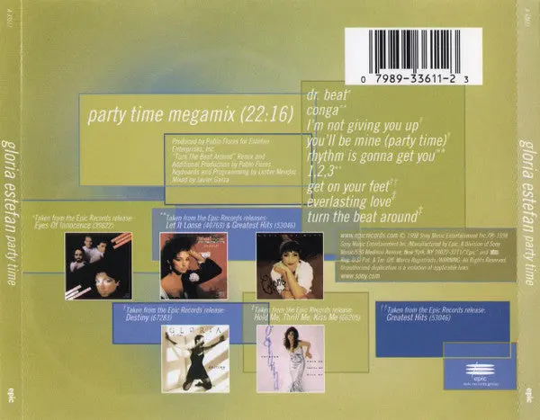 Gloria Estefan - Party Time! Limited Edition Partymix Collection Cd - Used 2