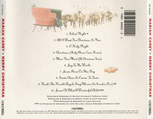 Mariah Carey - Merry Christmas Cd - Used 2
