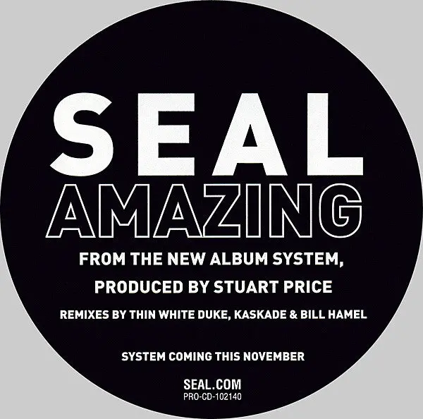 Seal - Amazing (Remixes) Official Promo Cd Single 2