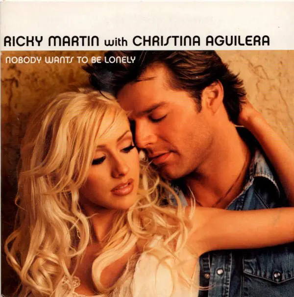 Ricky Martin Ft: Christina Aguilera - Nobody Wants To Be Lonely 1 Track Promo Cd Single - New 1