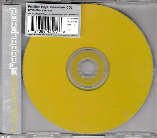 Pet Shop Boys - Somewhere Cd1 (Import Cd Single) Used 1