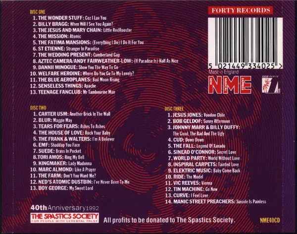 Ruby Trax - The Nme's Roaring Forty 3Xcd - Used 2