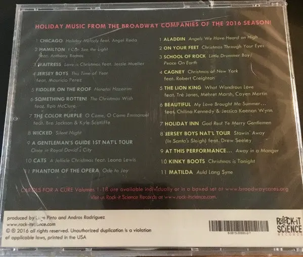 Broadway's Carols For A Cure Vol. 18 2Cd - Used 2