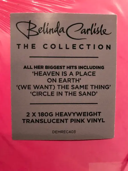 Belinda Carlisle - The Collection (Import Pink Limited Double Vinyl Lp) New 2