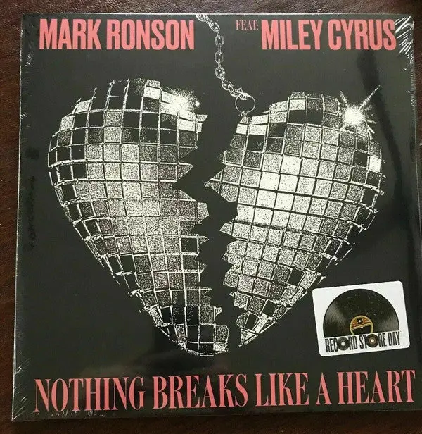 Mark Ronson Feat: Miley Cyrus ‎– Nothing Breaks Like A Heart 12" Single (Rsd) Lp Vinyl - New 1