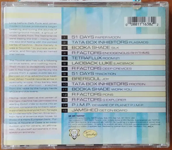 Twisted Presents A Touche' Of Class Cd (Various) Used 2