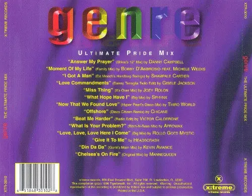 Genr E: Ultimate Pride Mix Volume 1 (Various) Cd - Used 2
