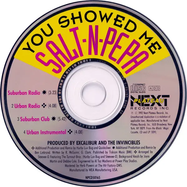 Salt 'N Pepa -- You Showed Me (Promo Cd Single) Used 1