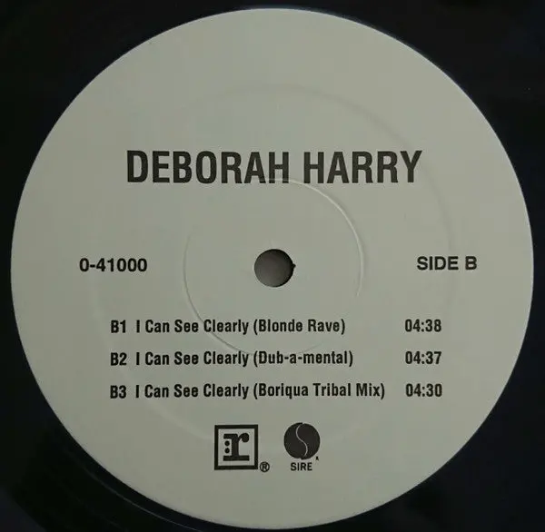Debbie Harry (Deborah) --- I Can See Clearly (Promo) 12" Lp Vinyl Used 1