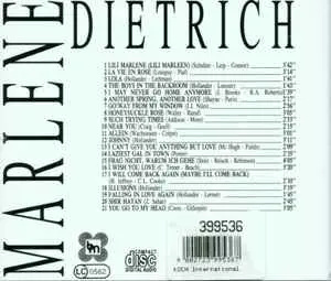 Marlene Dietrich - 1991 Import Cd - Used 1