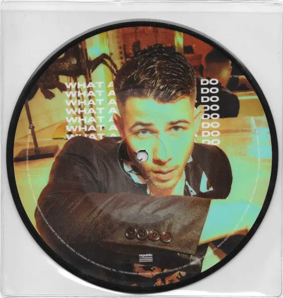 Nick Jonas  What A Man Gotta Do 7" Picture Disc Vinyl - New 1
