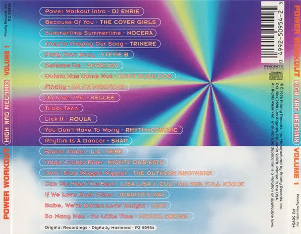 Power Workout Volume 1 (Megamix By Dj Enrie) Various Cd - Used 2