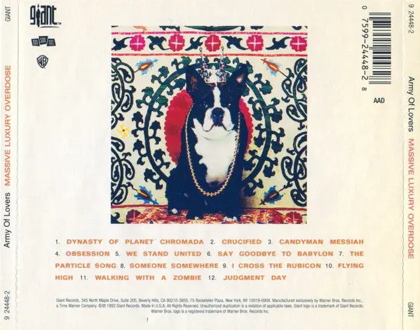Army Of Lovers -- Massive Luxury Overdose Cd - Used 2