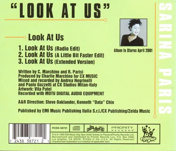 Sarina Paris - Look At Us (Cd Single) New 2
