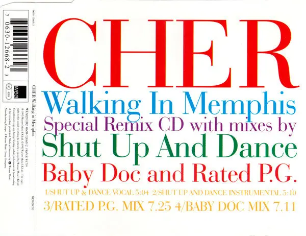 Cher - Walking In Memphis (Import Cd Single) Used 2