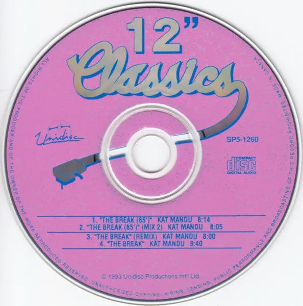 Kat Mandu - 12" Classics : The Break  (Import  Cd Single) Used 1