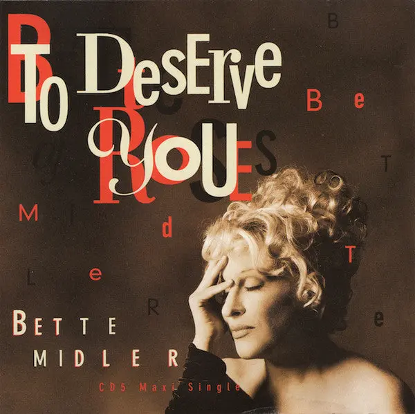 Bette Midler - To Deserve You (Us Maxi Remix Cd Single) Used 1