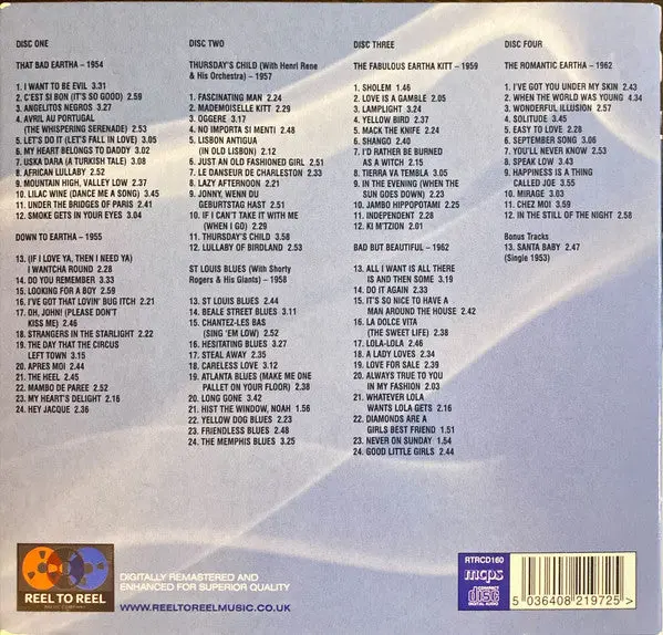 Eartha Kitt - Seven Classic Albums On 4Cds (Import) New 2