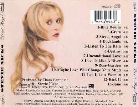Stevie Nicks - Street Angel Cd - Used 2