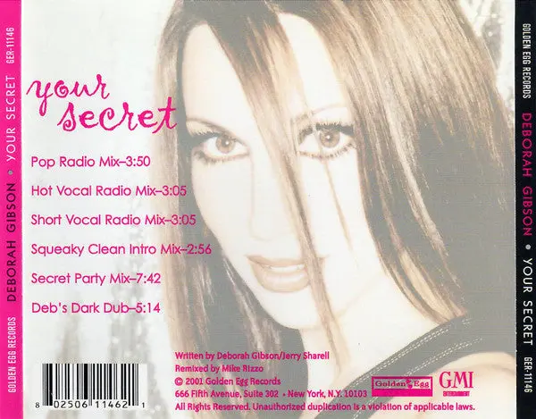 Deborah Gibson / Debbie Gibson – Your Secret (Us Maxi-Cd Single) New 2