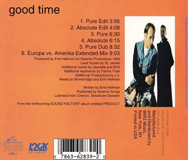 Sound Factory (Soundfactory) - Good Time - Maxi Cd Single - Used 2